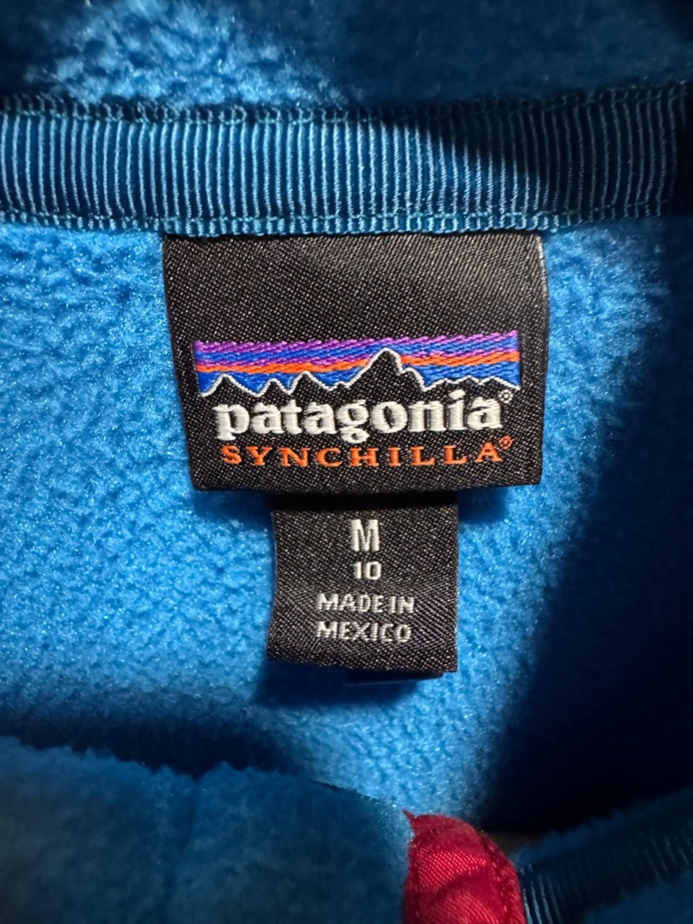 Patagonia Boys' Lightweight Synchilla Snap-T Pullover in Channel Blue Sz M 10 - Picture 6 of 11
